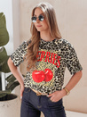 Női oversize póló pöttyös ZESTSTYLE szürke színben Dstreet RY2842