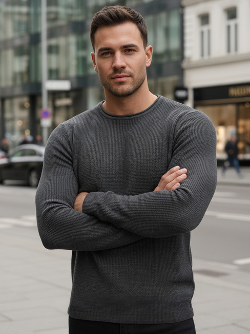 Férfi antracit pulóver WX2293z