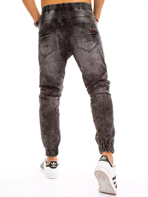 Sötétszürke férfi jogger farmernadrág Dstreet UX3225