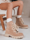 Női fűzős papucsok bézs Dstreet ZY1263 ZY1263
