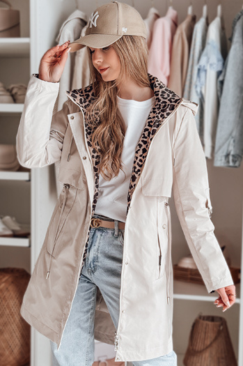 Női átmeneti parka dzseki FERISSA bézs Dstreet TY4872