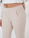 Női leggings bézs színű nadrág Dstreet UY2724