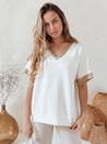 Női oversize SHINE LOVE blúz fehér Dstreet RY2913 RY2913