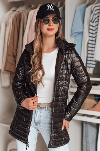 Női MOTOROMI fordítható átmeneti kabát fekete Dstreet TY4848 Női MOTOROMI TY4848