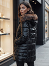 Kurtka damska czarna WINTERZIP z kapturem Dstreet TY4568z