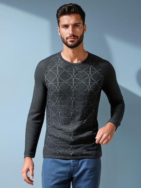 Férfi antracit pulóver WX2305