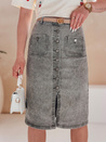 Denim midi szoknya GUZIKOVA szürke Dstreet CY0510_2