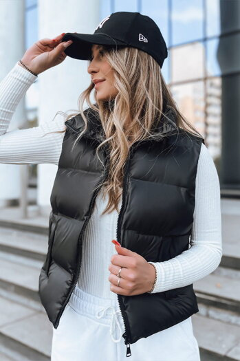 Női steppelt mellény WILLOW Szín Fekete DSTREET TY3796