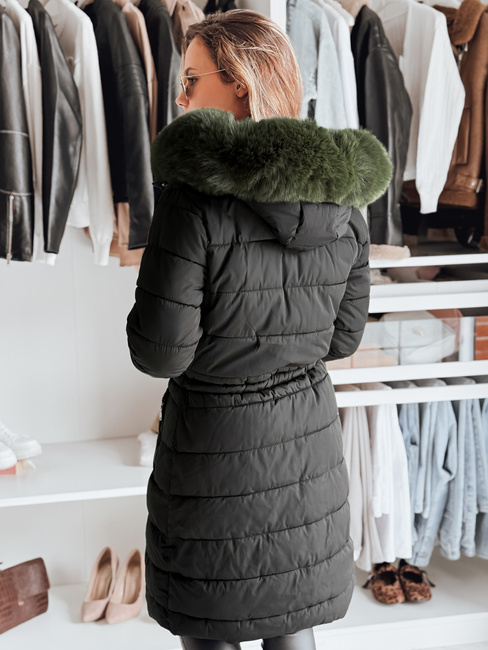 Női téli parka dzseki TRENDNEL megfordítható kapucnival fekete Dstreet TY5023