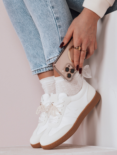 Női sportos PEARLSTEP fehér Dstreet sportcipő ZY0681
