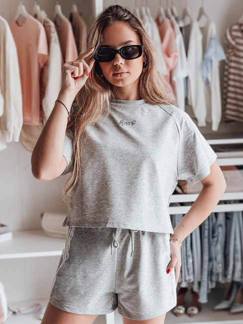 Női edzőruha szett LOVE SPORT szürke Dstreet AY1137
