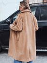 Női átmeneti oversize barna kabát Dstreet NY0767