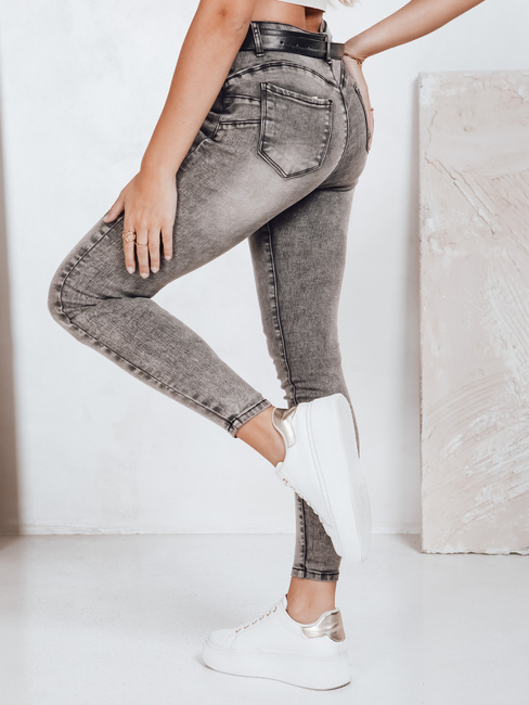 Női farmer skinny nadrág JORNIX sötétszürke Dstreet UY2192