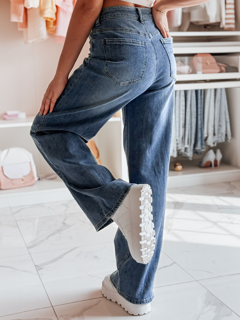 Női farmer buggyos nadrág BAGTRENDY kék Dstreet UY2372