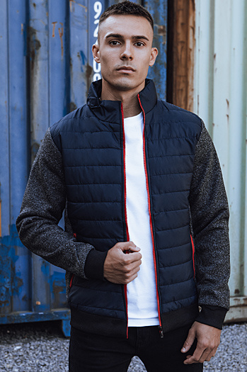 Férfi átmeneti dzseki steppelt tengerészkék Dstreet TX4857