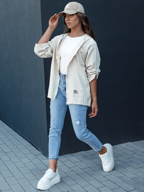 Kurtka przejściowa damska MANDIA jasnobeżowa Dstreet TY4479