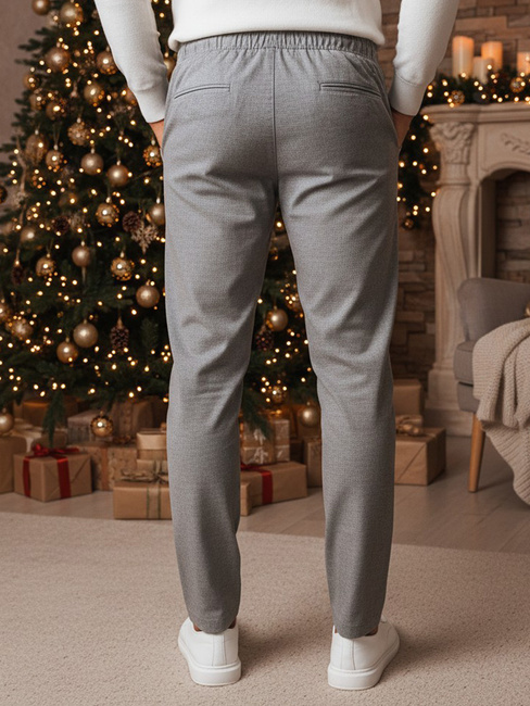 Férfi sötétszürke szövetnadrág Dstreet UX4412 UX4412z