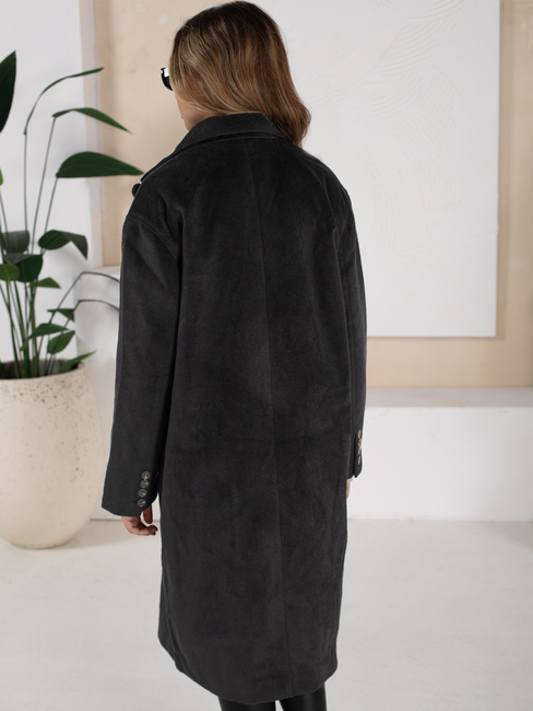 Női télikabát hosszú oversize fekete Dstreet NY0765