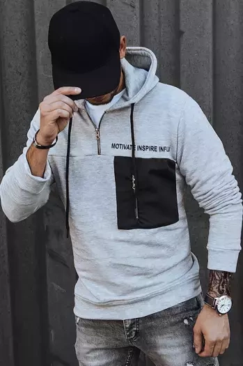 Férfi kapucnis pulóver Szín Fekete DSTREET BX5465