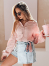 Női oversize muszlin ing MUSLINEA rózsaszín Dstreet DY0477