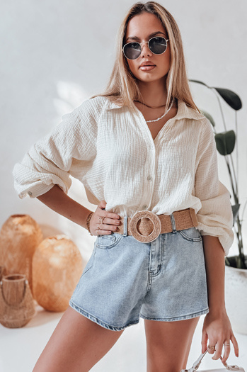 Női farmer rövidnadrág HOT LIGHT kék Dstreet SY0467