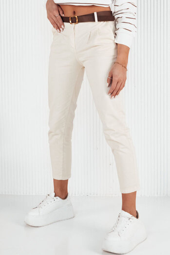 Női kötetlen stílusú nadrág CHITRAS Szín Ecru DSTREET UY1884