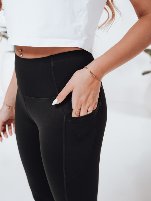 Női sportos leggings LEGGIVIBE fekete Dstreet UY2723