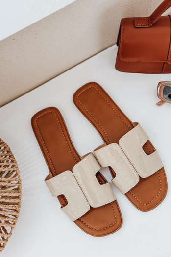 Női CREAMSTEP flip-flopok bézs Dstreet ZY0991
