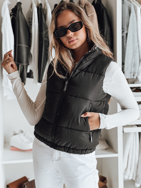 URBANELLE női steppelt mellény fekete Dstreet TY4974