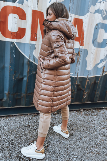 Női hosszú kabát LESSI Szín Camel DSTREET TY3354