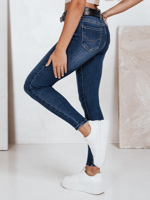 Női magas derekú skinny farmer navy blue Dstreet UY2823