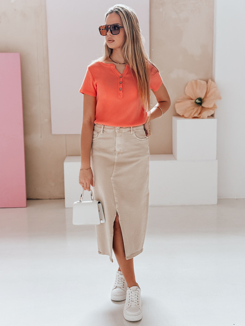 Női egyméretű bordázott blúz KISS LOOK rózsaszín Dstreet RY2838