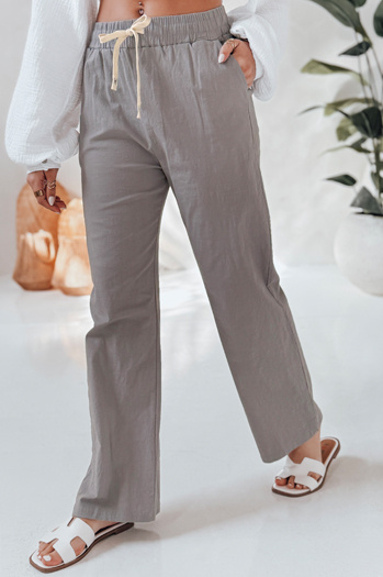 Női alkalmi széles szárú nadrág BOHO DAY szürke Dstreet UY2650 UY2650