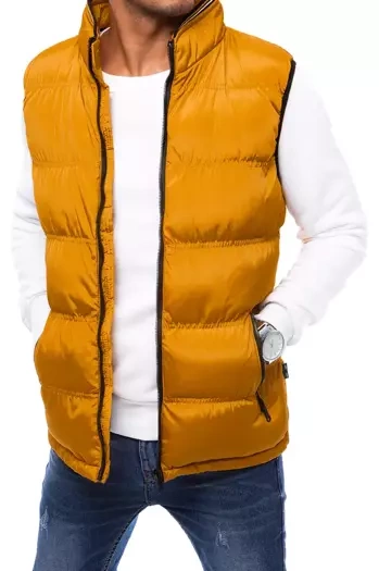 Férfi steppelt mellény Szín Sárga DSTREET TX4084