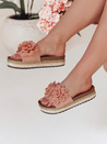Női virágos flip-flop KWIATARIS rózsaszín Dstreet ZY0911 ZY0911
