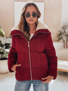 Női kordbársony dzseki TRENDYGLAM bordó Dstreet TY4942 TY4942