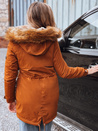 Női parka dzseki CORA camel színben Dstreet TY3182