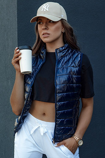 Kamizelka damska WIANO granatowa Dstreet TY4523