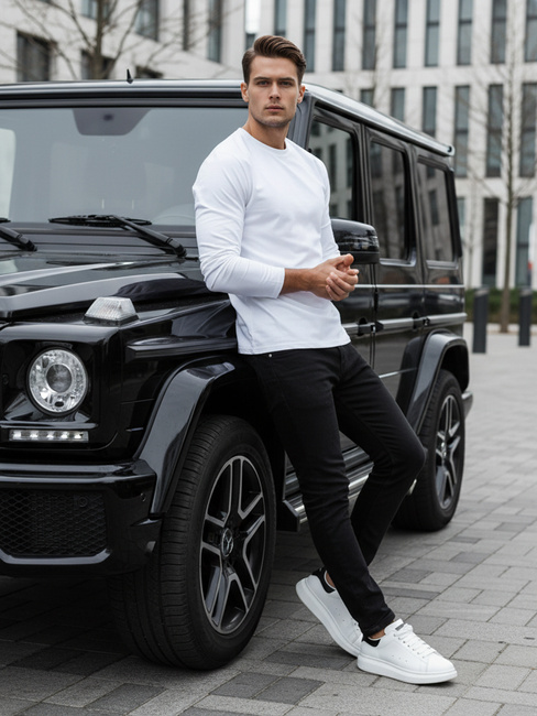 Férfi fehér hosszú ujjú Dstreet LX0579