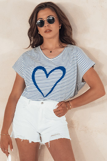 Női farmer rövidnadrág VERONA fehér Dstreet SY0401