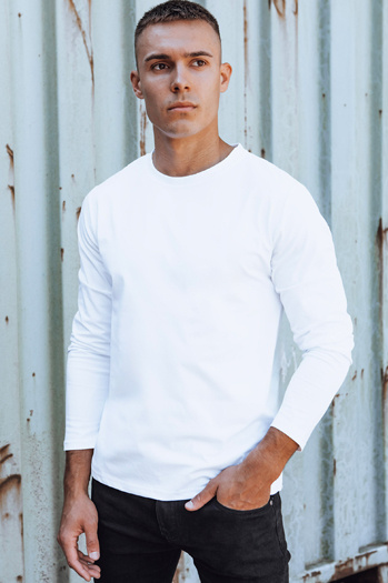 Férfi fehér hosszú ujjú Dstreet LX0579