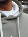 Férfi khaki kapucnis pulóver Dstreet BX5928