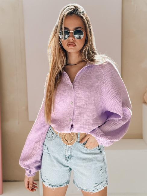 Női oversize muszlin ing MUSLINEA berry Dstreet DY0476