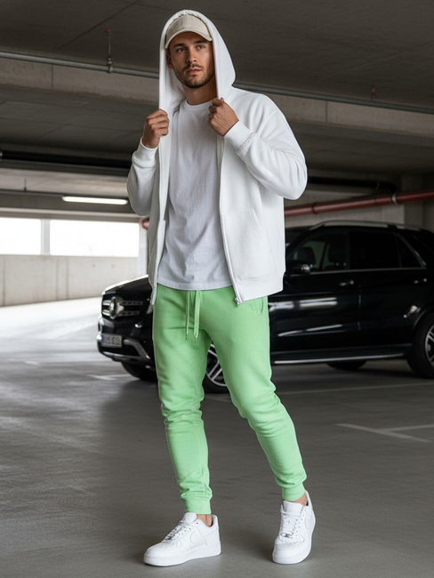 Férfi melegítőnadrág zöld Dstreet UX3451