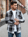 Férfi fekete-fehér kockás flanel ing Dstreet DX2675