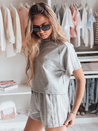 Női edzőruha szett LOVE SPORT szürke Dstreet AY1137