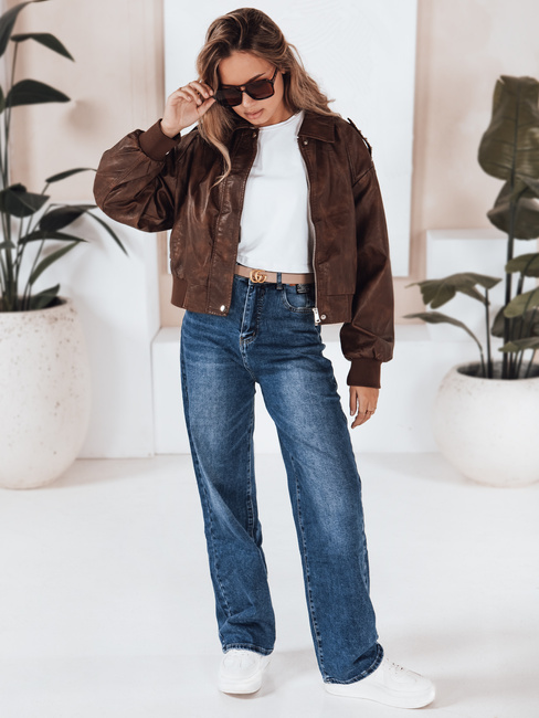 Női széles szárú kék farmer Dstreet UY2814 UY2814