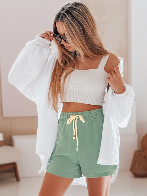 Női rövidnadrág HOT VIBE zöld Dstreet SY0442