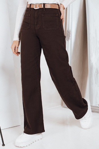 Széles szárú farmernadrág barna Dstreet UY2842