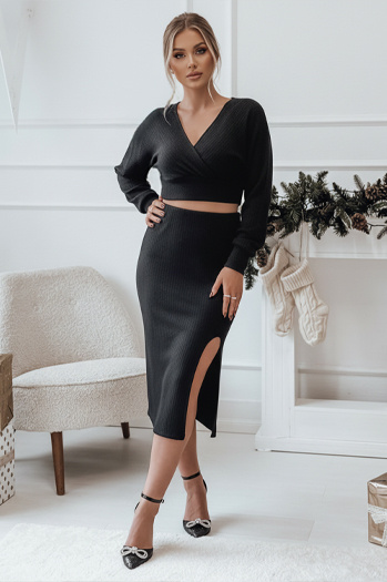 Női egyméretű szett COASTAL fekete Dstreet AY1118